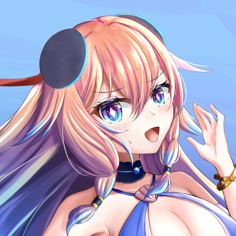 困り笑いしているルミア